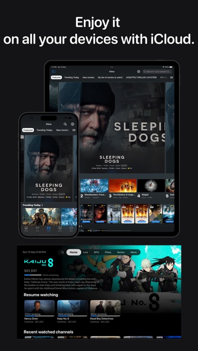 IPTV+ library on iPhone and iPad kept in sync with iCloud
